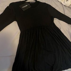 NWT!! petite black prettylittlething dress